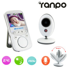 Wireless 2.4'' LCD Baby Monitor Camera Audio Video Intercom Night Vision VB605 UK Plug