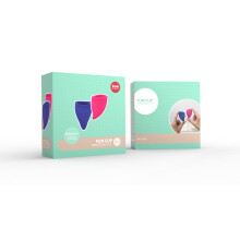 Fun Factory Fun Cup Menstrual Cup | Explore Kit Size A+B | Silicone Period Cups