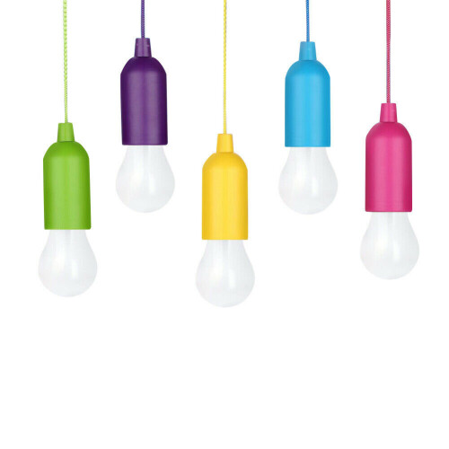 Ranpo (Yellow) LED Pull Cord Light Bulb Camping Tent Reading Room Decorative Lamp White 2