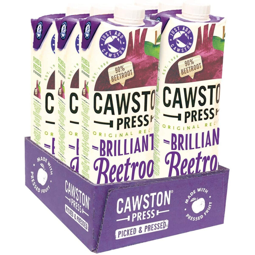 Cawston Press Brilliant Beetroot Pressed Juice, 1 L, Pack Of 6