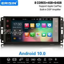 8-Core Android 10.0 DSP Car Stereo CarPlay DAB+ Sat Nav For Jeep Compass Wrangler Dodge Challenger Chrysler 300C