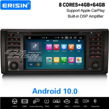 8-Core Android 10.0 Car Stereo DAB+ DSP CarPlay WiFi Bluetooth Sat Nav For BMW 5er E39 X5 E53 M5