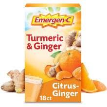 Emergen-C, Turmaatti & Inkivääri, Sitrus-inkivääri, 18 Paketteja, 0,32 oz (9 g) Kappale