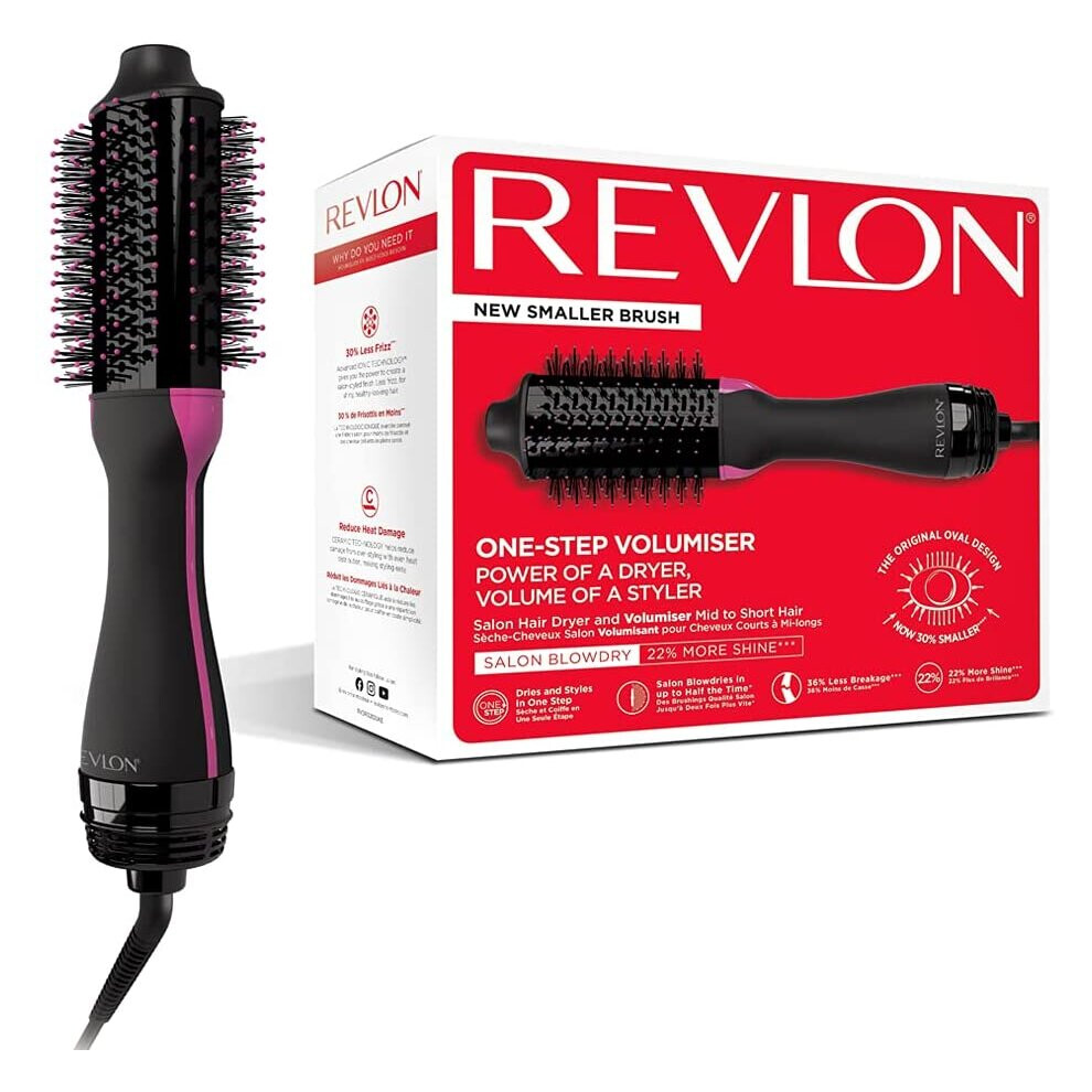 REVLON Salon One-Step Hair Dryer and Volumiser for Medium to Short Hair, RVDR5282UKE