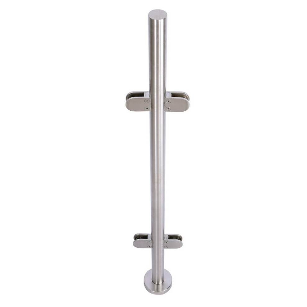 (Mid Post(No Top Rail)) Stainless Steel Glass Balustrade Railing Posts Clamp 742521091272