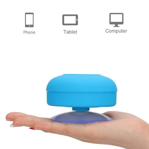 (Blue) Wireless Portable Bluetooth Speaker , waterproof and shower friendly. 2