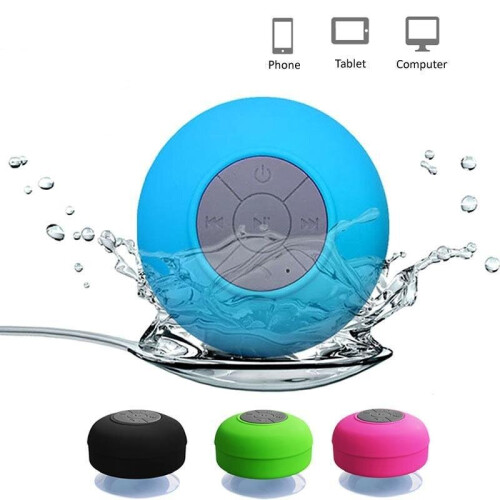 (Rose Red) Wireless Portable Bluetooth Speaker , waterproof and shower friendly. 1