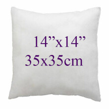 (Pack of 2, 14x14'') Hollowfiber Cushion Pads Insert Filler Inner Scatters Deep Filled Plump Cushions Available in Packs 12" 14" 16" 18" 20" 22" 24" 26"