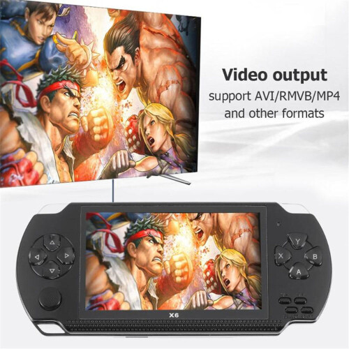 X6 4.3'' 8GB PSP Portable Handheld Video Game Console Builtin 1000