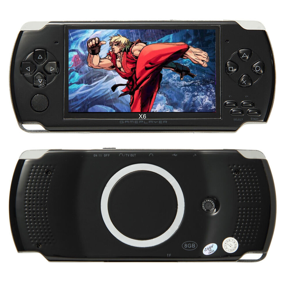 X6 4.3'' 8GB PSP Portable Handheld Video Game Console Built-in 1000 Games
