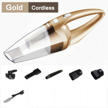(Gold) Handheld Cordless Vacuum Cleaner Rechargeable Hoover