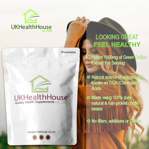 (90) Green Coffee Bean Extract 1000mg Capsule 2