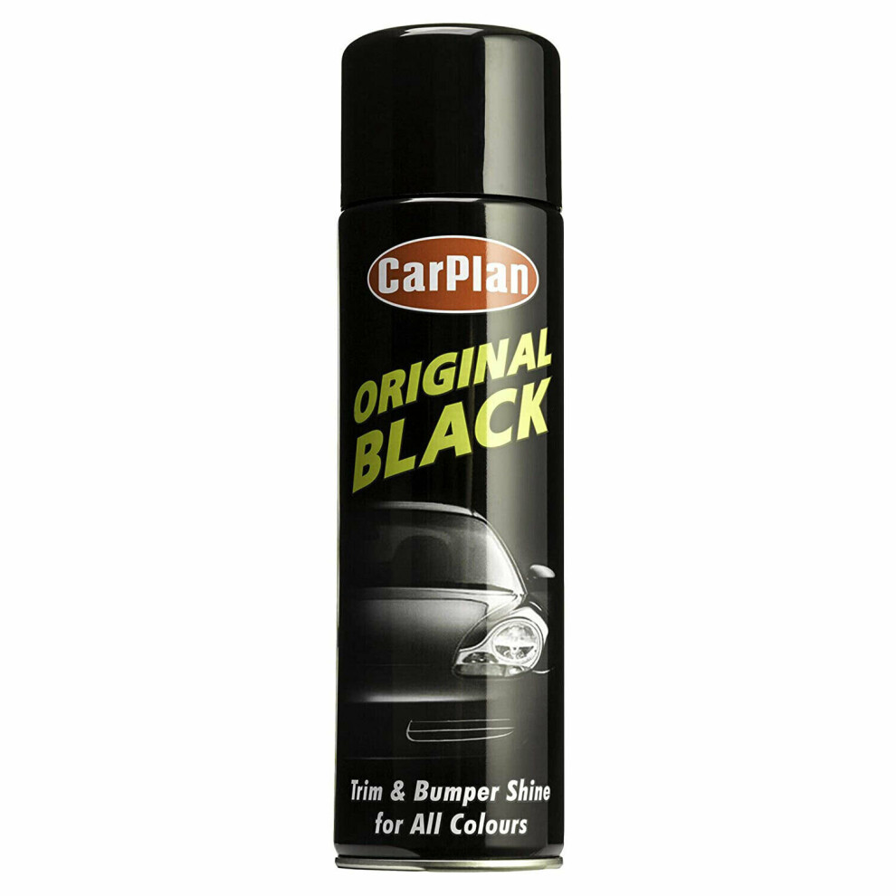 CarPlan Original Black Trim & Bumper Shine Clean - 500ml