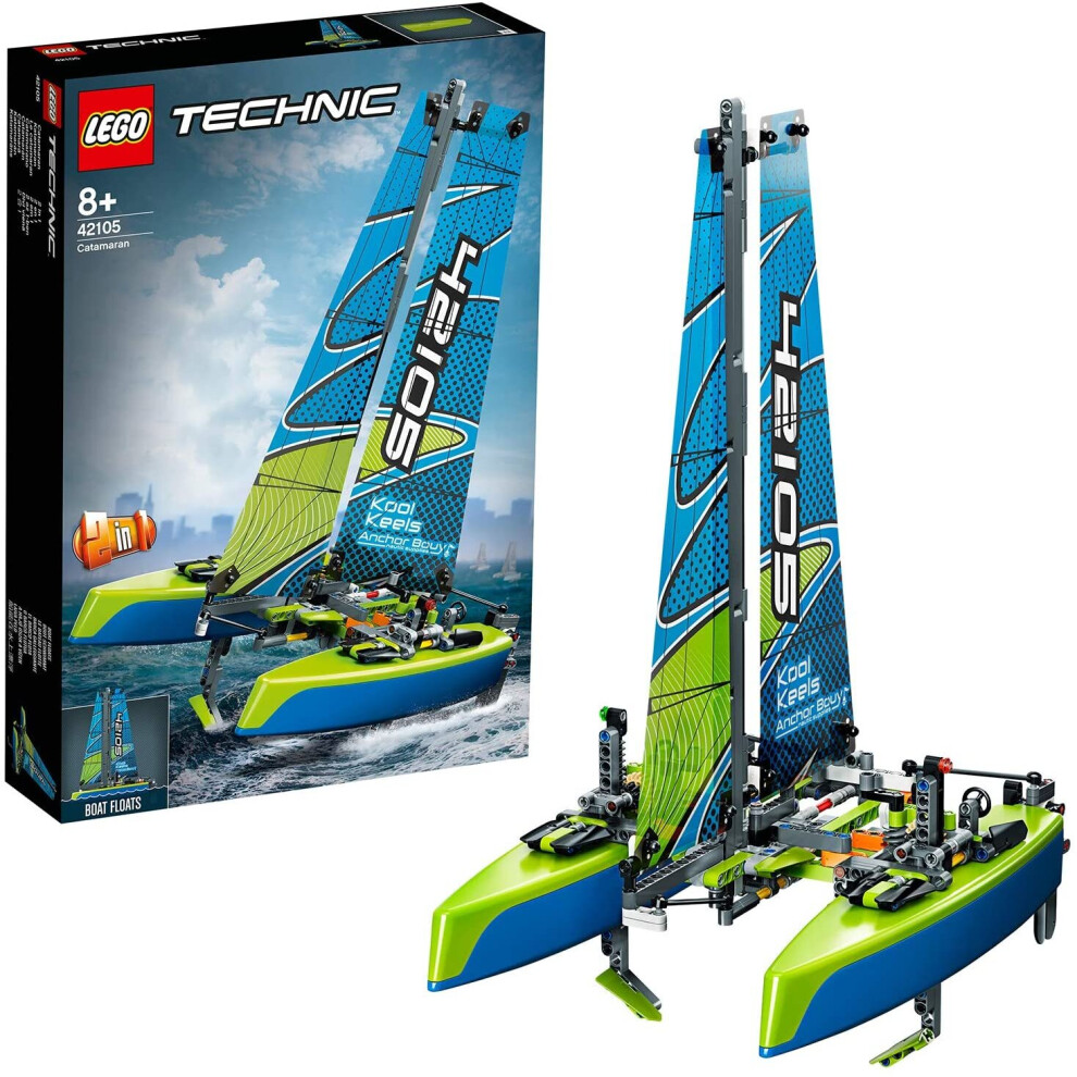 Byalegory Lego 42105 Technic Catamaran To Race Power Boat 2In1 Floating Model Toy
