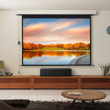(72 in) 4:3 Electric Motorised Projector Screen White Matte HD Cinema Projection