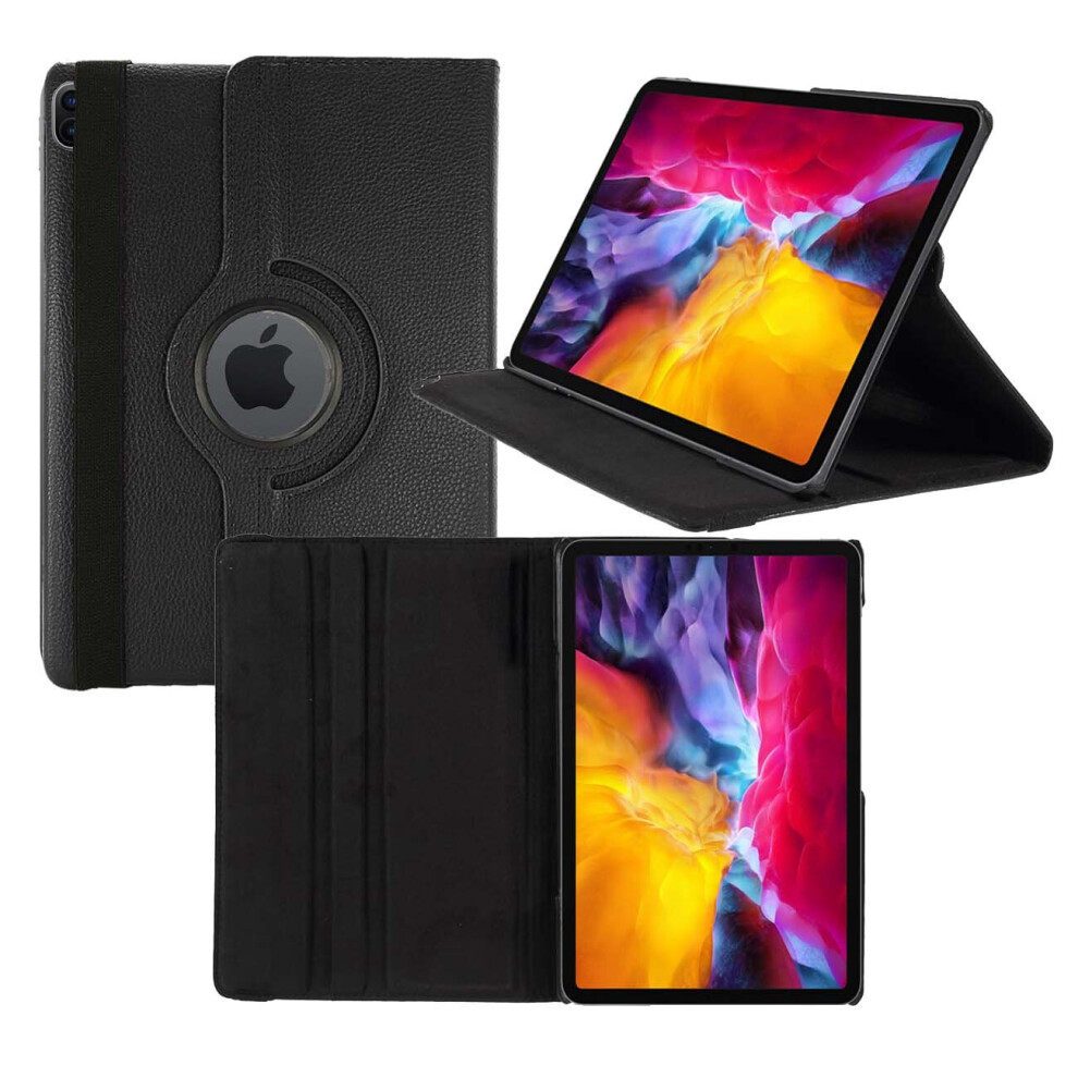 Photos - Other for Computer For Apple iPad Pro 11in Case PU Leather 360 Degree Rotating Cover 2021(Black)