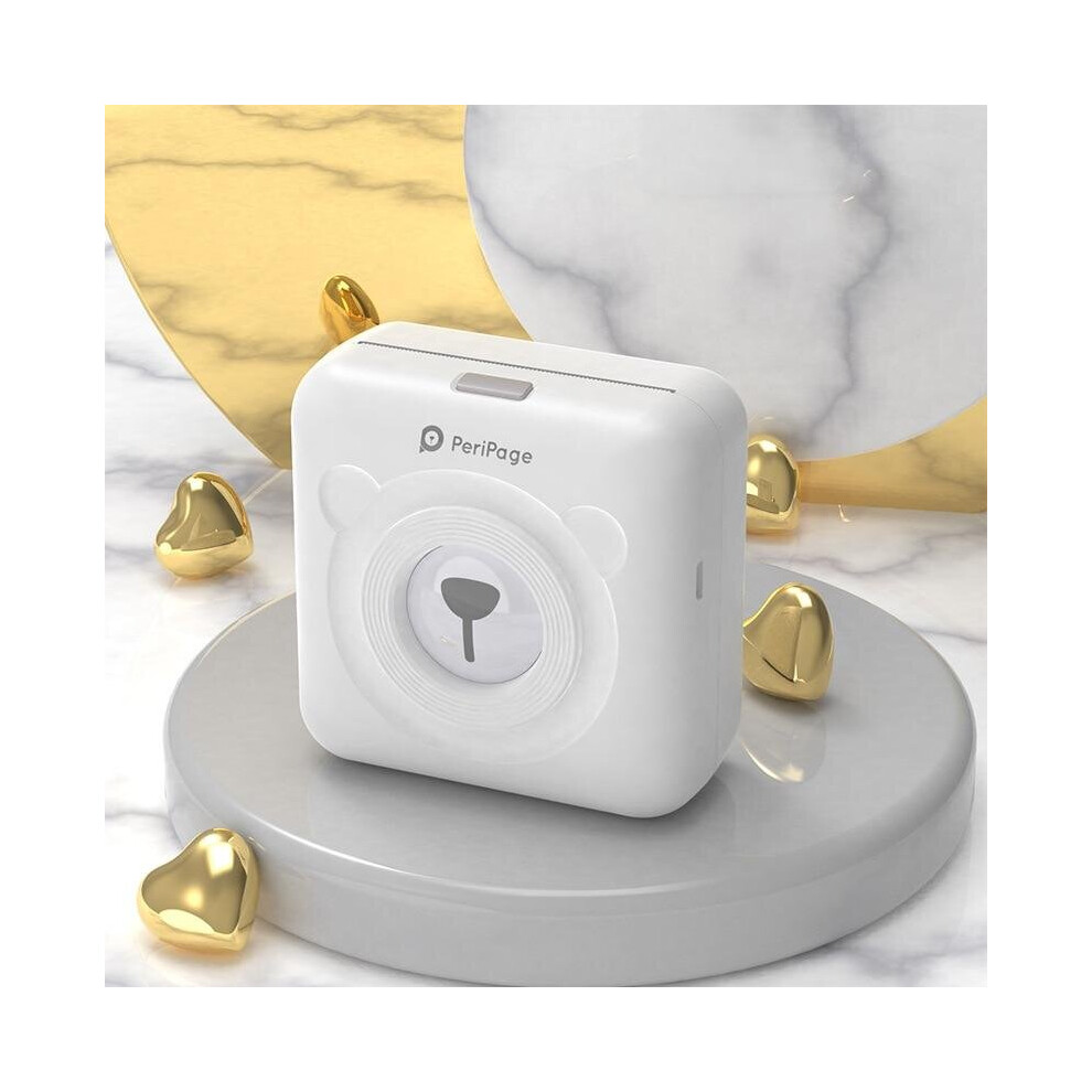 (, China) New Professional A6 Peripage Cute Mini Portable Bluetooth Wireless Paper Photo Printer Pocket Thermal Printing Usb Connection White 3503943510201