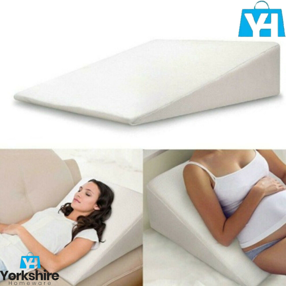 Large Bed Wedges Raised Acid Reflux Memory Foam Neck Back Head Knee Sex Pillows