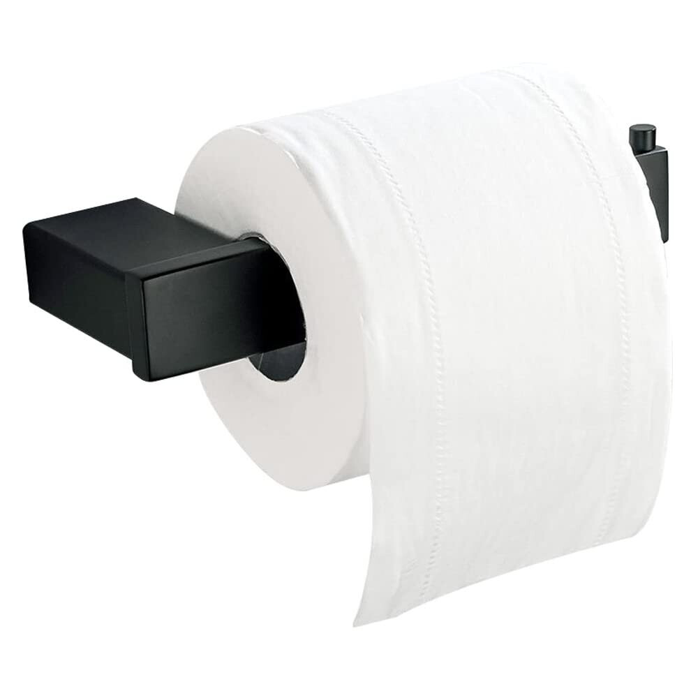 Casewind Wall Toilet Roll Holder Black Storage Kitchen Bathroom New