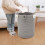 Living And Home (Grey) Laundry Basket Cute Clothes Blanket Toys Storage Bin Organizer 3