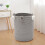 Living And Home (Grey) Laundry Basket Cute Clothes Blanket Toys Storage Bin Organizer 2