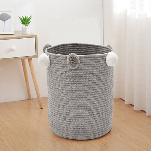 Living And Home (Grey) Laundry Basket Cute Clothes Blanket Toys Storage Bin Organizer 1