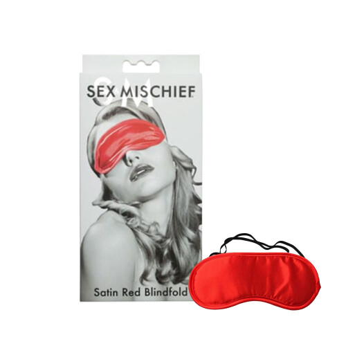 S&M Satin Blindfold - Red