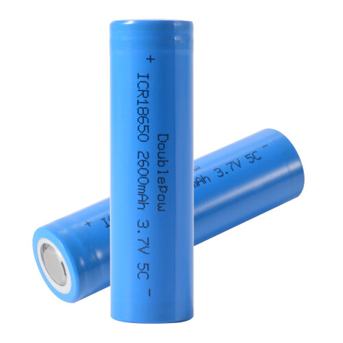2x 18650 lithium batterij 2600mah capaciteit 3,7V oplaadbare batterij 2