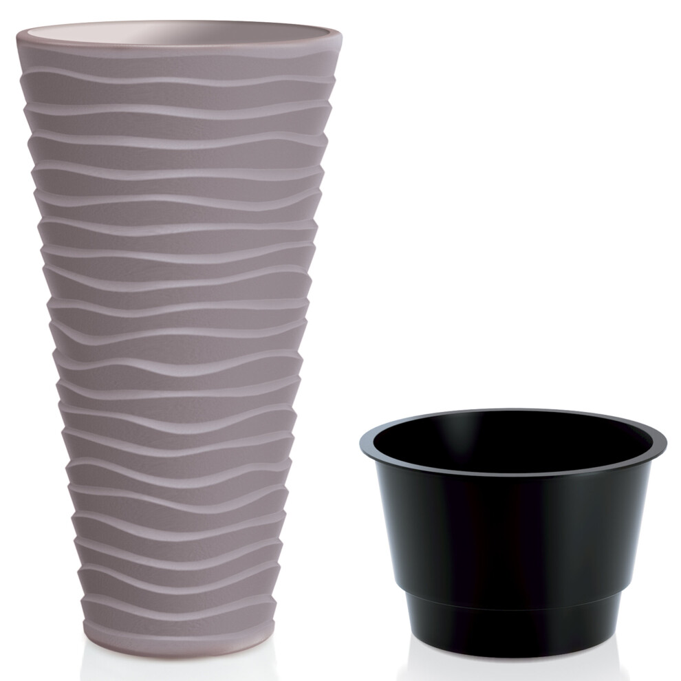 Urbn Living (Mocca, 1) Tall Indoor Or Outdoor Garden Plant Pot Planters