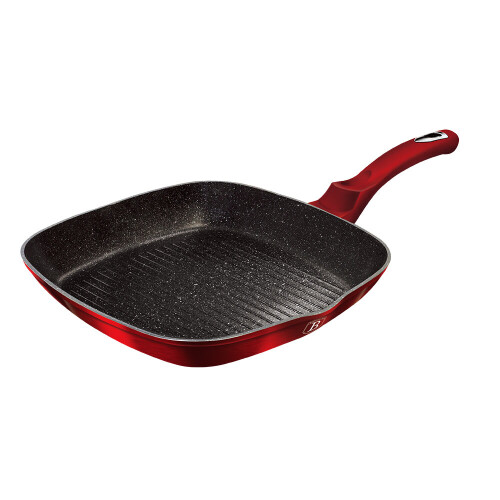 (Red) Berlinger Haus 3pc Aluminium Non Stick Frying Pan