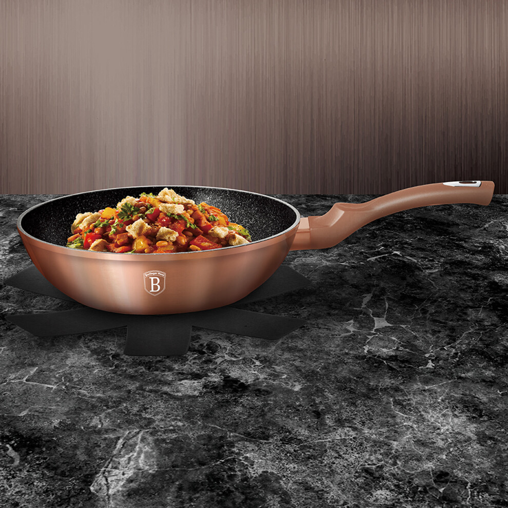 (Rose) Berlinger Haus 3pc Aluminium Non Stick Frying Pan