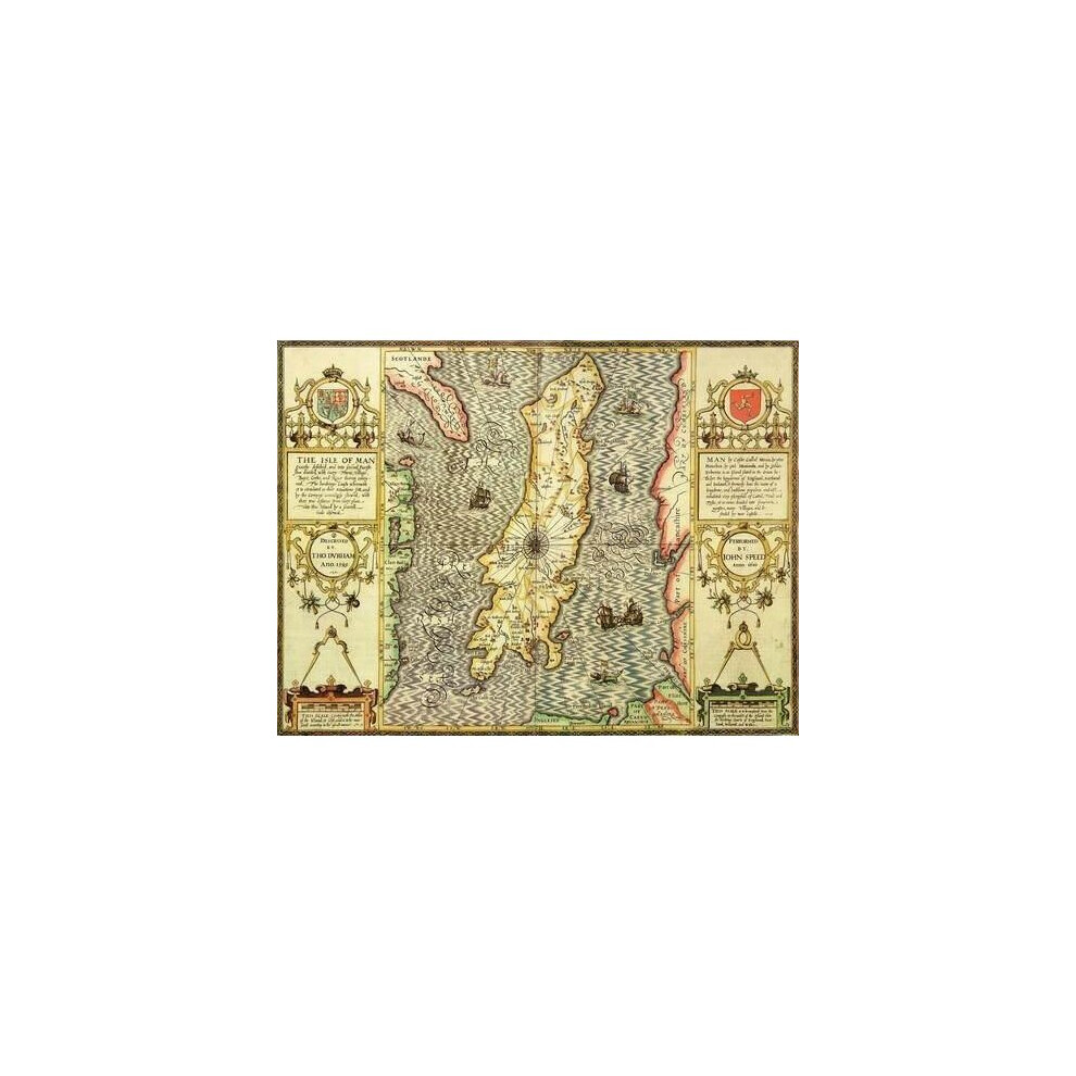Map Marketing Isle Of Man Historical Map 1000 Piece Jigsaw Puzzle (1610)