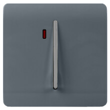 Trendi 20 A Light Switch & Neon Insert Warm Grey