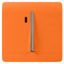Trendi 20 A Light Switch & Neon Insert Orange