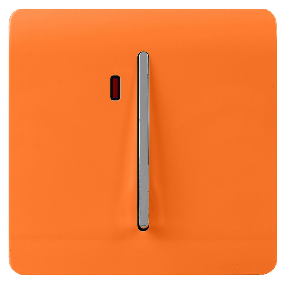 Trendi 20 A Light Switch & Neon Insert Orange