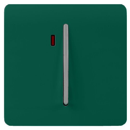 Trendi Switch Trendi 20 A Light Switch & Neon Insert Dark Green