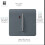 Trendi Switch Trendi 20 A Light Switch & Neon Insert Warm Grey 2
