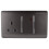 Trendi Switch Trendi 45 A Cooker Switch & Plug Socket Inc Neon Insert Dark Brown 1
