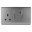 Trendi Switch Trendi 45 A Cooker Switch & Plug Socket Inc Neon Insert Light Grey 1
