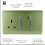 Trendi Switch Trendi 45 A Cooker Switch & Plug Socket Inc Neon Insert Moss Green 2