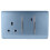 Trendi Switch Trendi 45 A Cooker Switch & Plug Socket Inc Neon Insert Sky 1