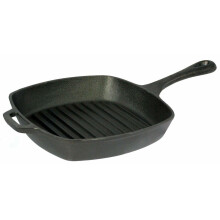 Vintage Gourmet Cast Iron Square Grill Pan