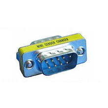 9 Pin Male Male Serial RS232 Gender Changer Adapter