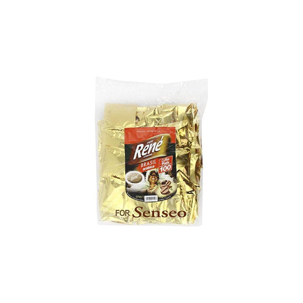 Computerstar Philips Senseo 100 X Cafe Rene Brasil Coffee Pads Bags Pods