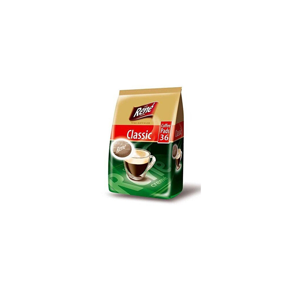 Computerstar Philips Senseo Luxury Cafe Rene Regular Roast Coffee Pads Pods Bag 252 G (Pack Of 3, Total 108 Coffee Pads
