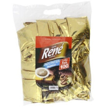 Cafe Rene Indonesia Coffee Pads (Pack of 1, Total 100 Coffee Pads)