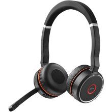Jabra GN Evolve 75E Bluetooth Headphones â Active Noise Cancelling Wireless Earphones with Long Battery Life for Calls and Music â Black