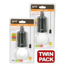 LED Pull Cord Luzes de corda penduradas portáteis Garagens Galpões Tendas Alimentadas por bateria