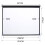 Living And Home (120 in) Manual Pull Down Projector Screen 4:3 Wall Mounted 5