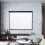 Living And Home (72 in) Manual Pull Down Projector Screen 4:3 Wall Mounted 2